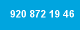 920 872 19 46 920 872 19 46